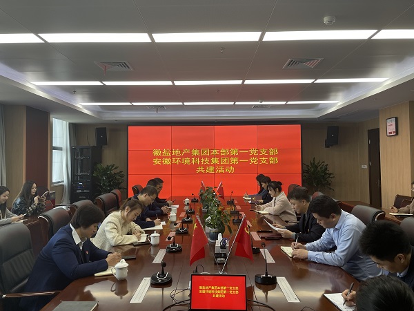 本部第一黨支部赴安徽環(huán)境科技集團(tuán)開展黨建共建活動(dòng)